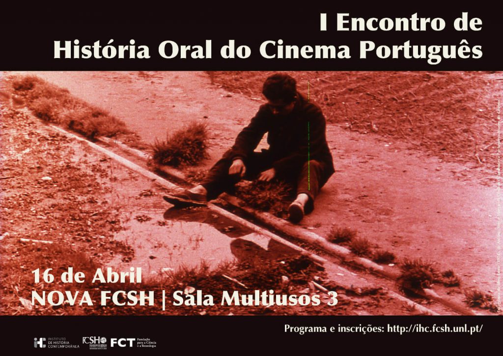 cartaz do I Encontro de História Oral do Cinema Português