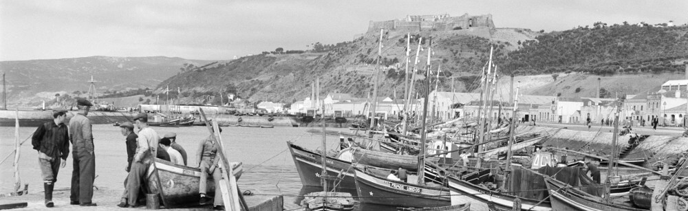 Fotografia antiga do Porto de Setúbal