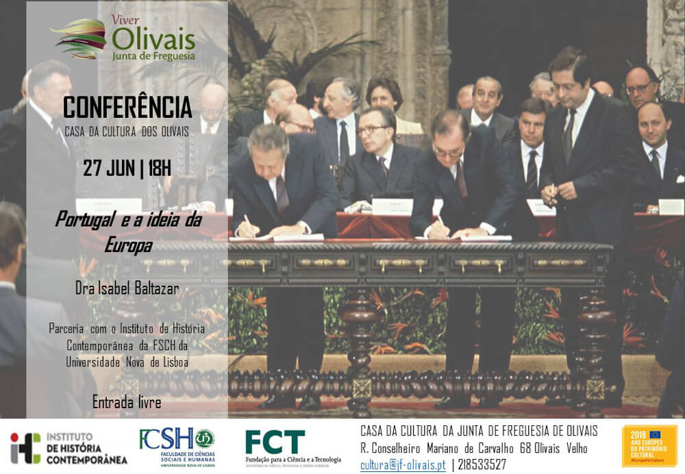 Cartaz da conferência "Portugal e a Ideia da Europa"