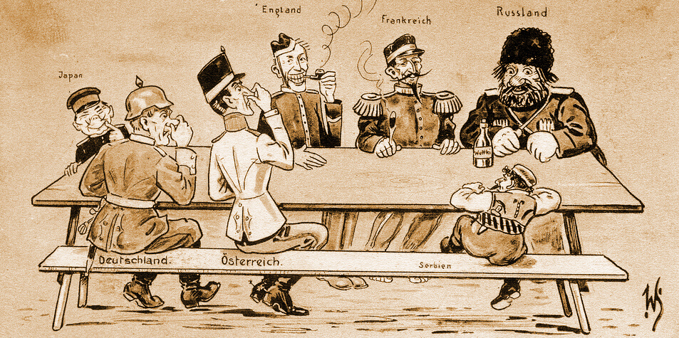 Caricatura alemã do início do século XX