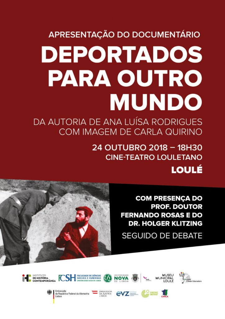 Cartaz da apresentação/debate "Deportados Para Outro Mundo"