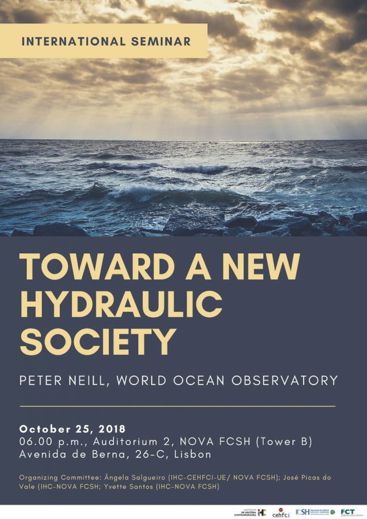 Cartaz do seminário "Toward a New Hydraulic Society"