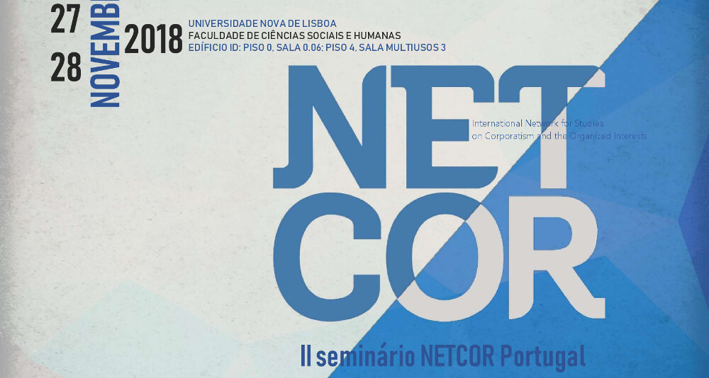 Detalhe do cartaz do II Seminário NETCOR Portugal