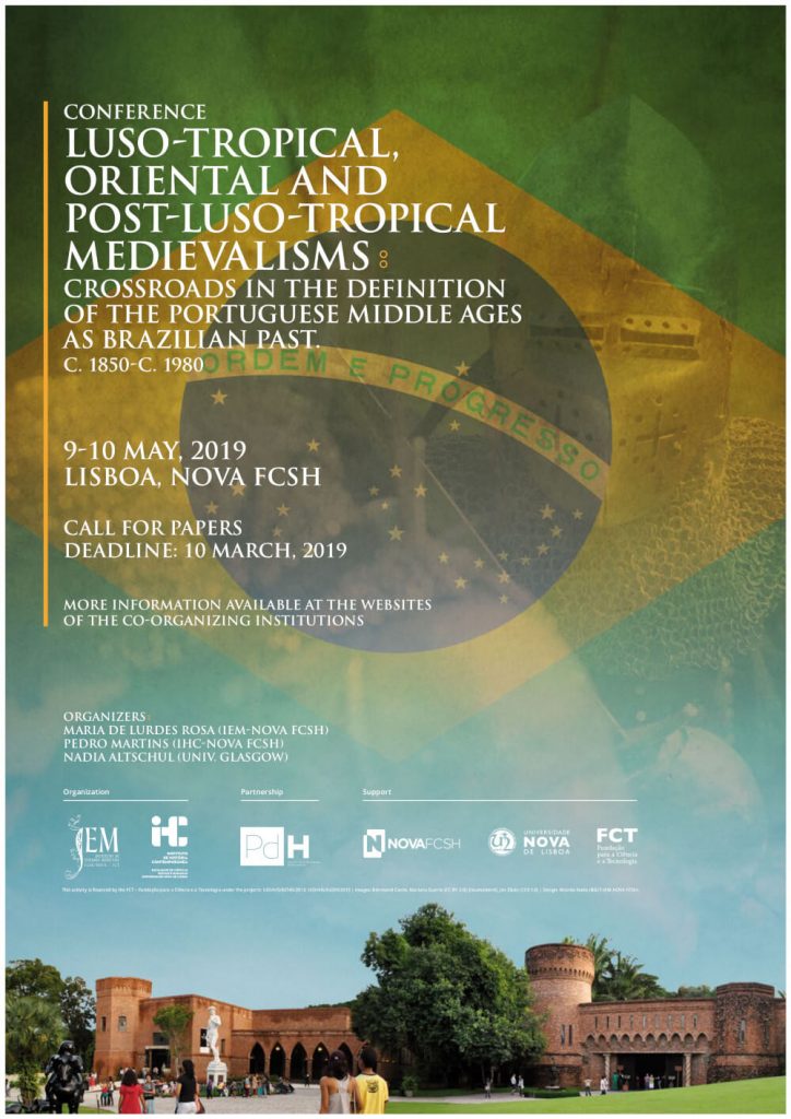 Poster for the conference "Luso-Tropical, Oriental and post-Luso-Tropical Medievalisms"