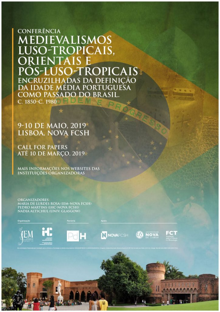 Cartaz da conferência "Medievalismos Luso-Tropicais, Orientais e pós-Luso-Tropicais"