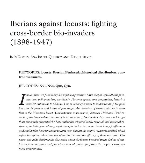 Iberians against locusts