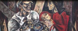 Fragmento do quadro "O Almoço do Trolha", de Júlio Pomar