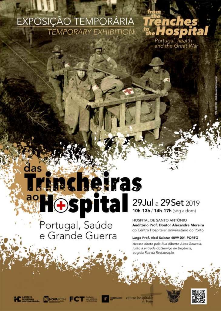 Cartaz da exposição "Das Trincheiras ao Hospital"