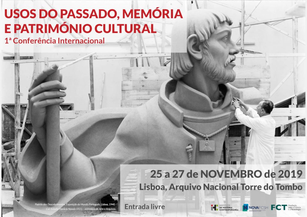 Cartaz da conferência "Usos do Passado, Memória e Património Cultural"