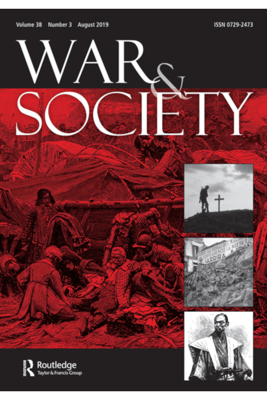 Capa do número 3 do volume 38 da revista War & Society