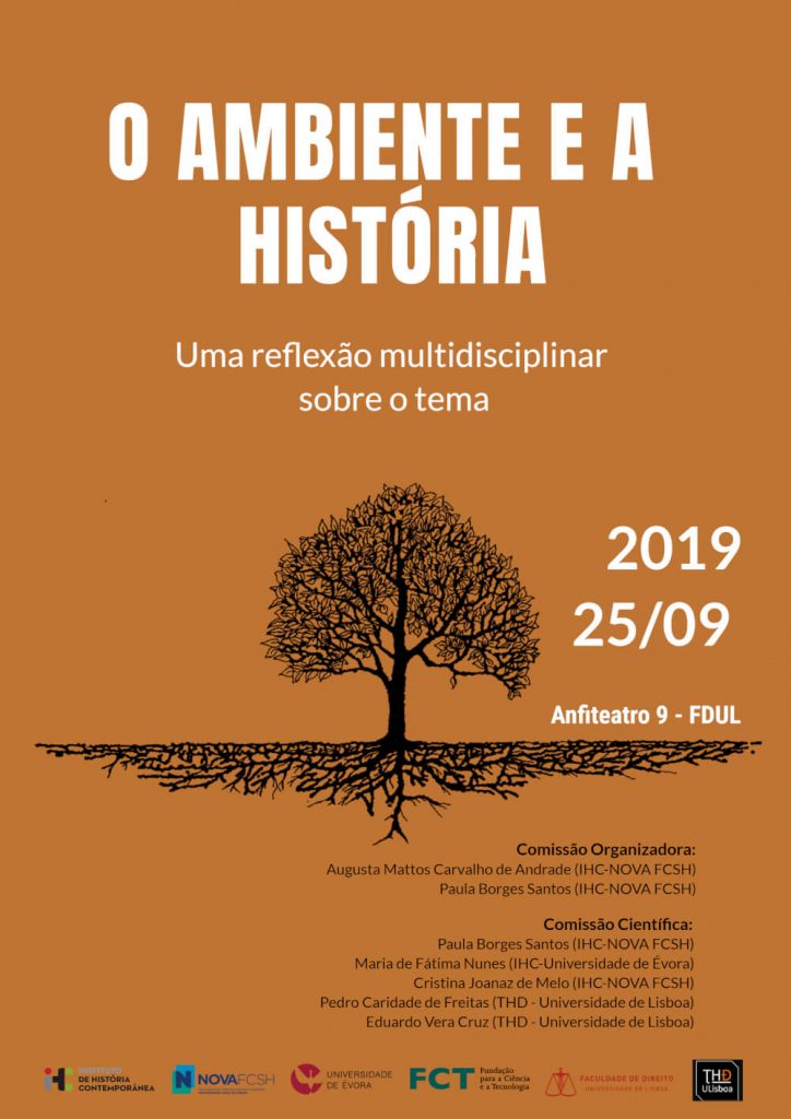 Cartaz do seminário "O Ambiente e a História"