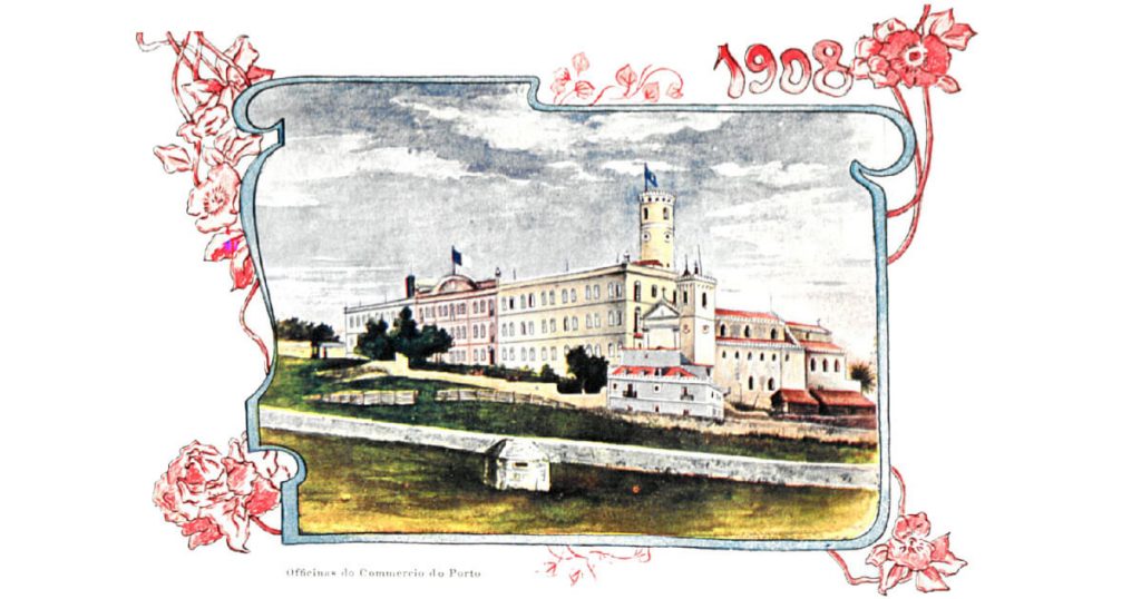 Ilustração do Colégio de Campolide em 1908