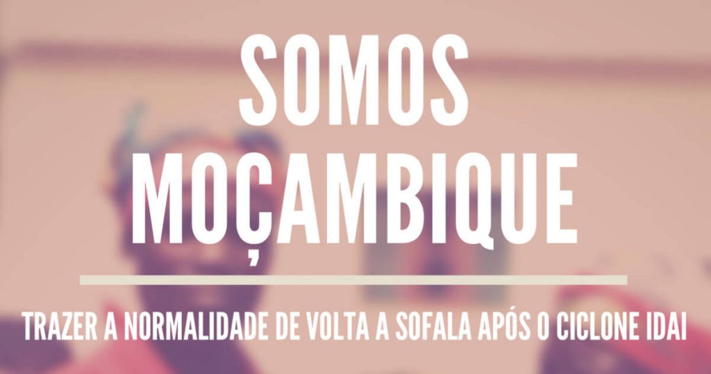 Cabeçalho do cartaz da campanha Somos Moçambique