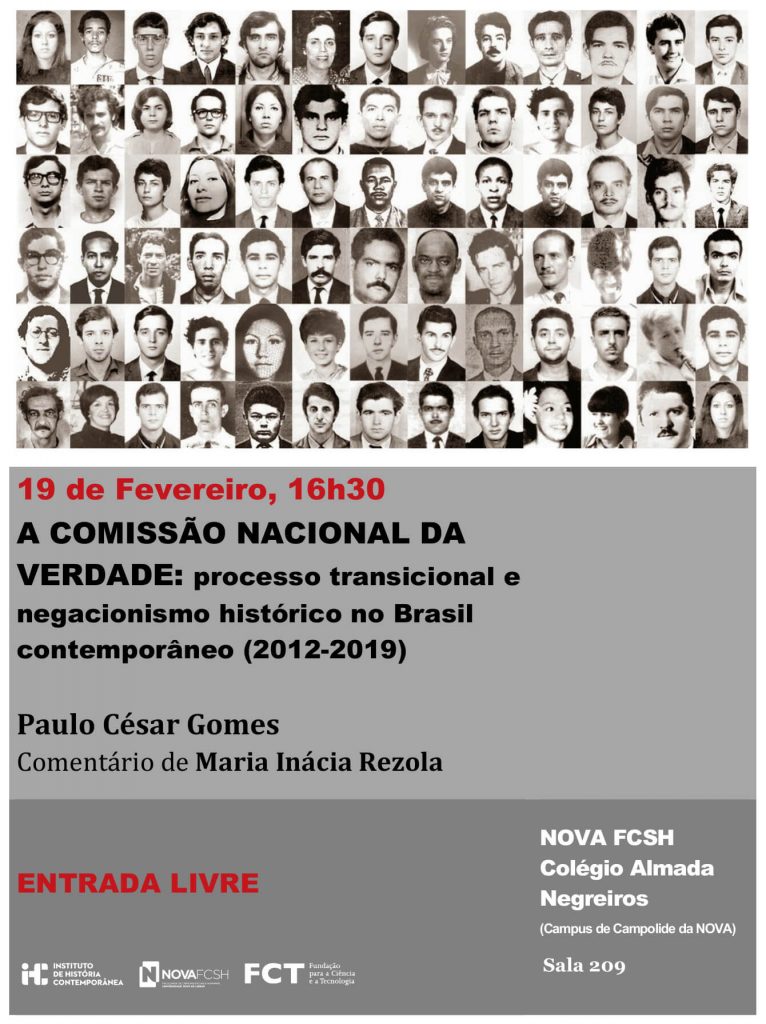 Cartaz da conferência "A Comissão Nacional da Verdade"