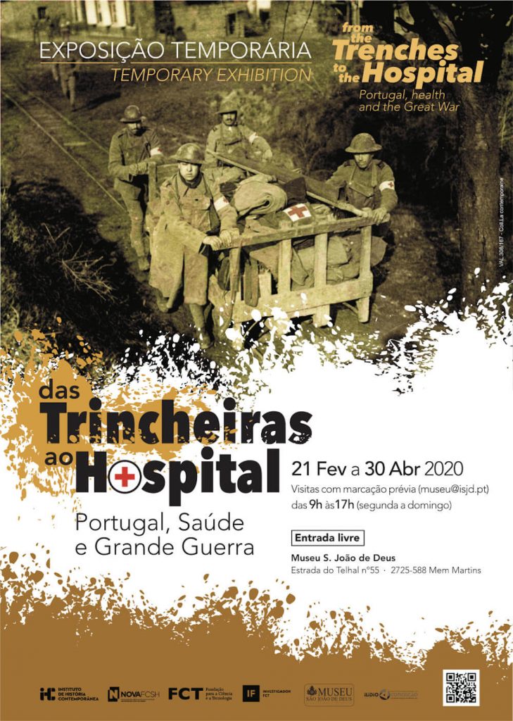 Cartaz da exposição "Das Trincheiras ao Hospital", edição 2020