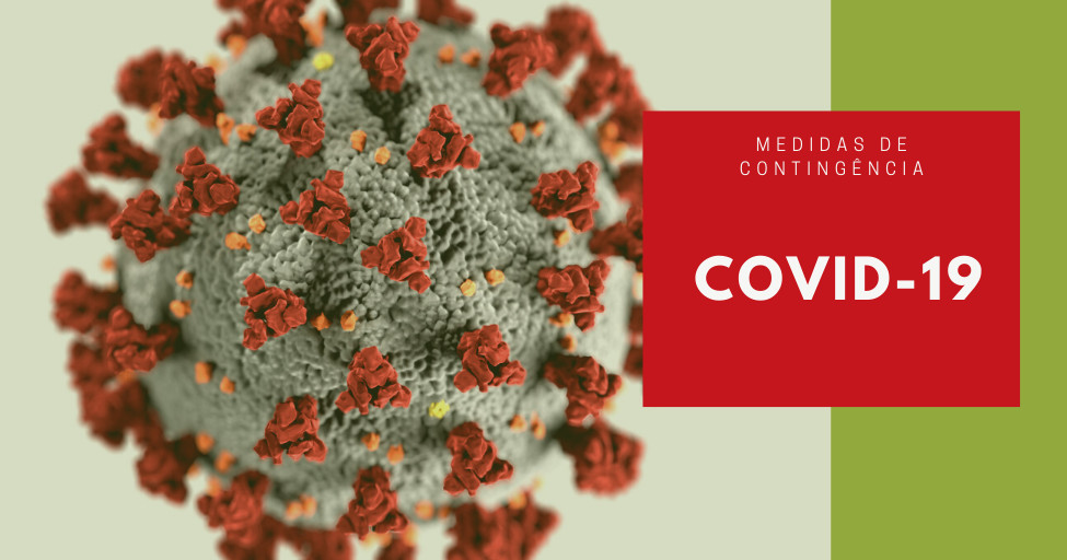 Ilustração do Vírus SARS-CoV-2, causador da COVID-19