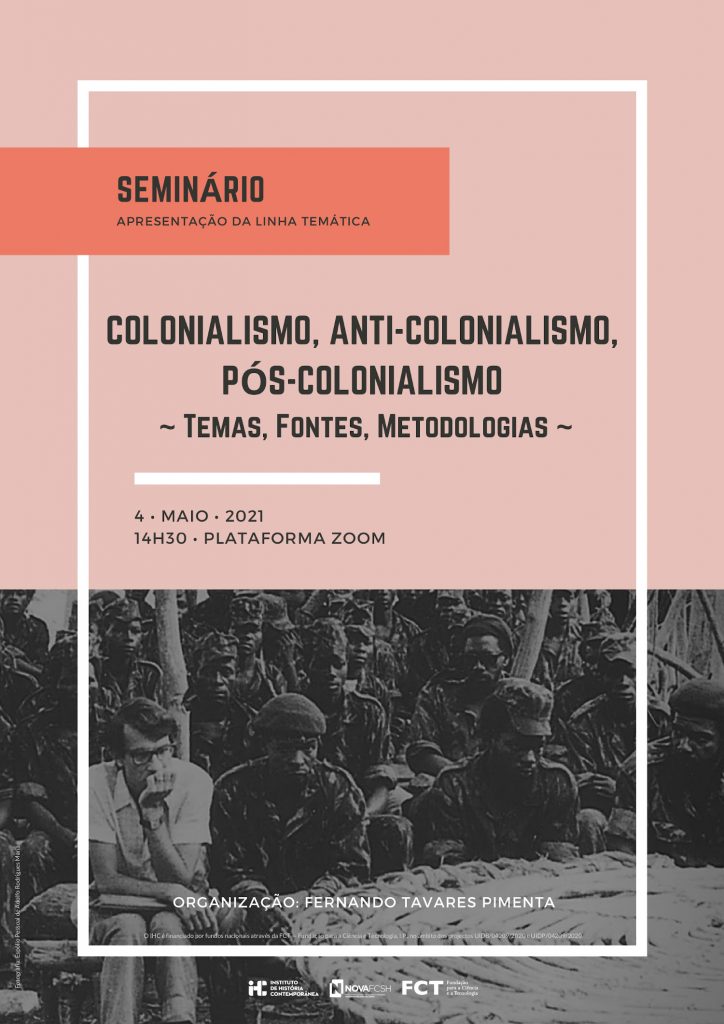 Cartaz do seminário "Colonialismo, Anti-Colonialismo, Pós-Colonialismo"