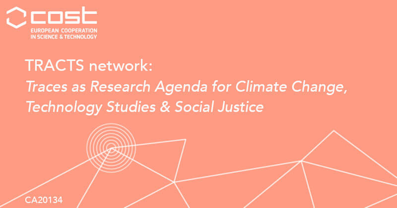 Imagem ilustrativa da rede TRACTS, Traces as Research Agenda for Climate Change, Technology Studies, and Social Justice.