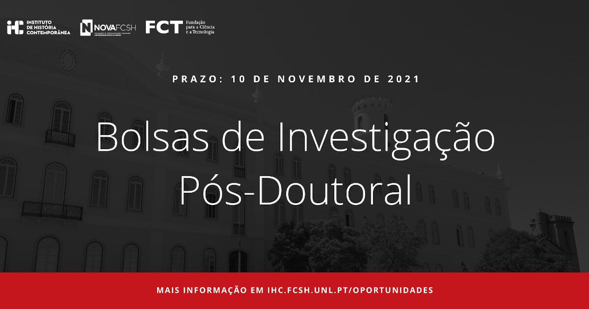 Imagem ilustrativa do concurso de Bolsas de Investigação Pós-Doutoral do IHC, com fotografia do Colégio Almada Negreiros