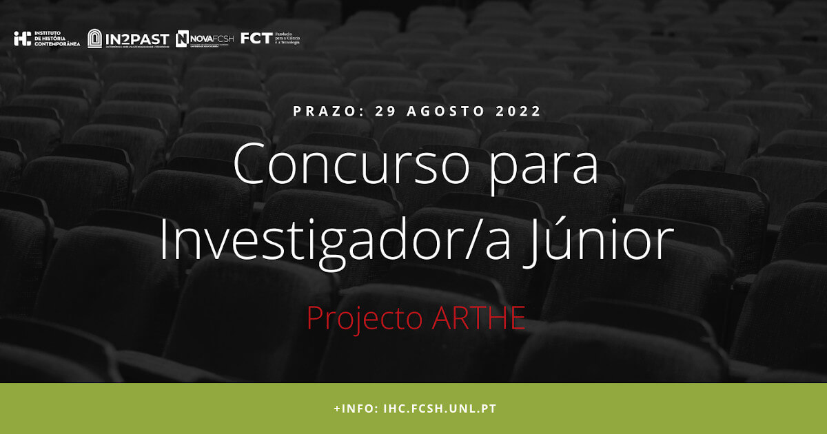 Imagem ilustrativa do concurso para Investigador Júnior do projecto ARTHE