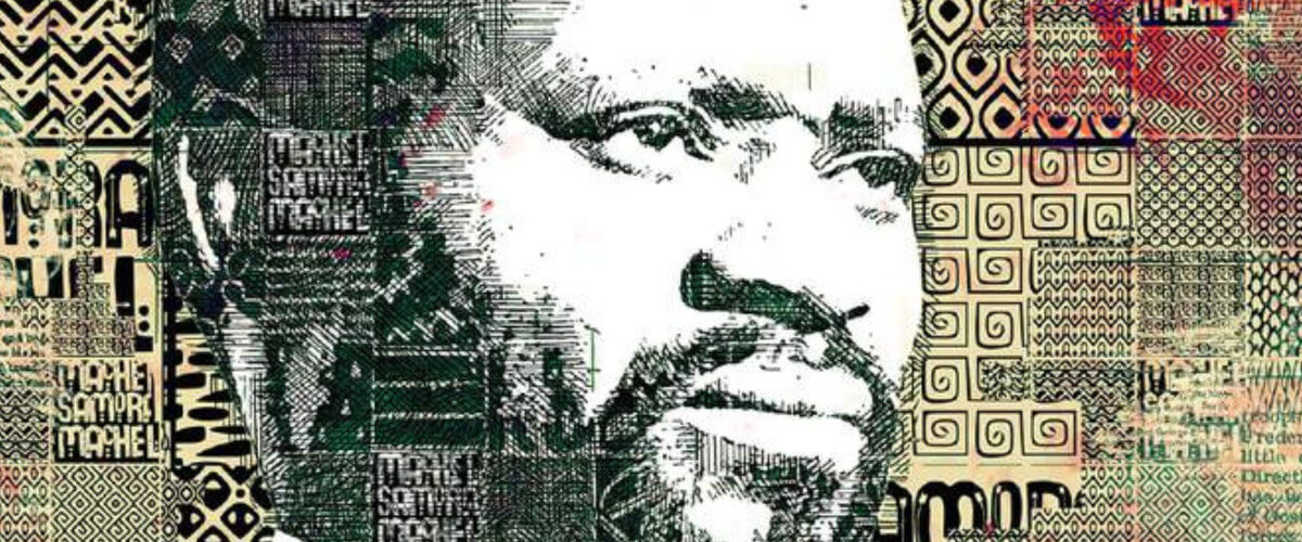 Ilustração que representa Samora Machel