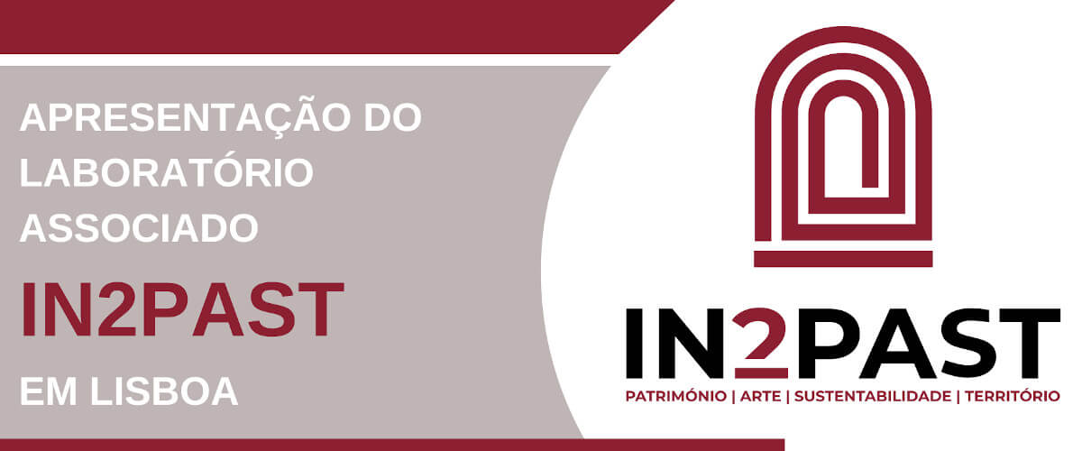 Detalhe do cartaz da apresentação do Laboratório Associado IN2PAST em Lisboa.