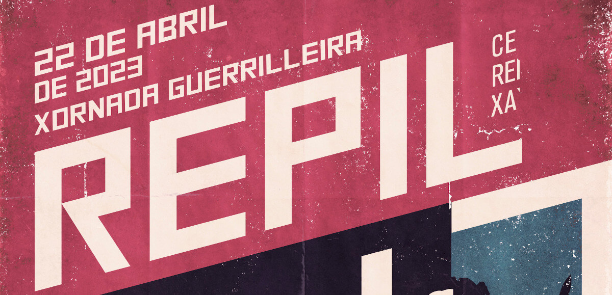 Detalhe do cartaz da Xornada Guerrilleira Repil. Cereixa, 22 de Abril de 2023.