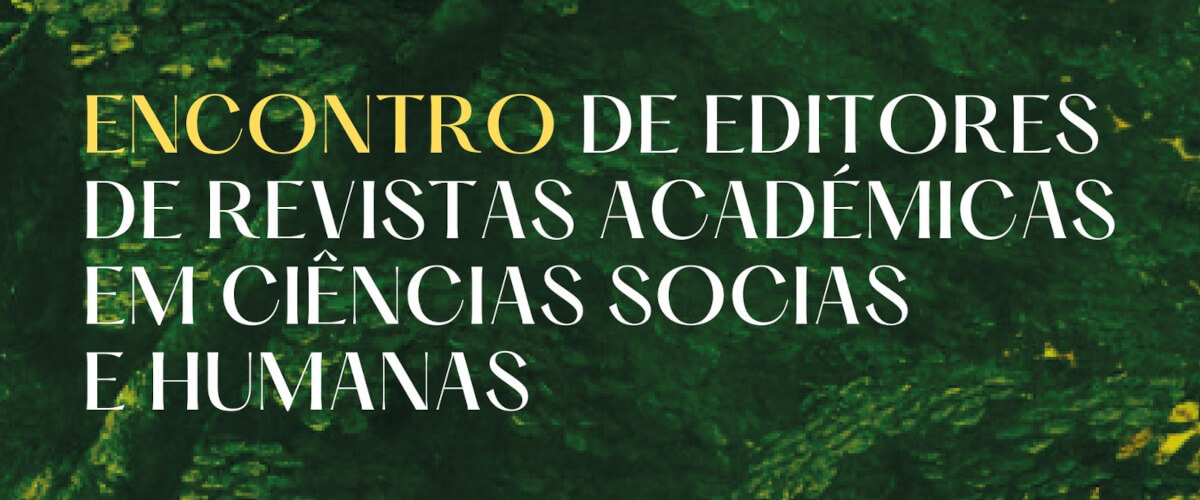Detalhe do cartaz do Encontro de Editores de Revistas Académicas em Ciências Sociais e Humanas.