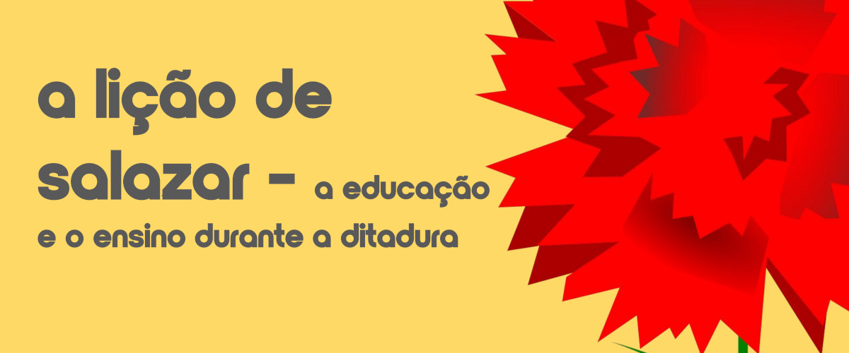 Detalhe do cartaz da conferência “A Lição de Salazar. A educação e o ensino durante a ditadura”.