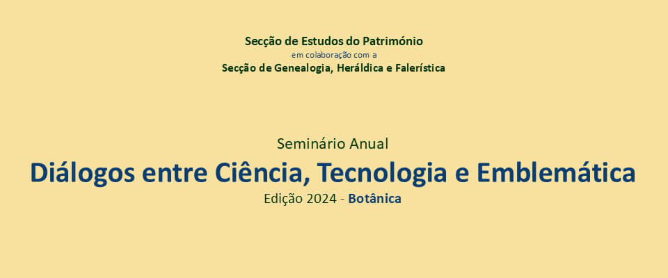 Detalhe do cartaz do seminário anual “Diálogos entre ciência, tecnologia e emblemática — Edição 2024: Botânica”