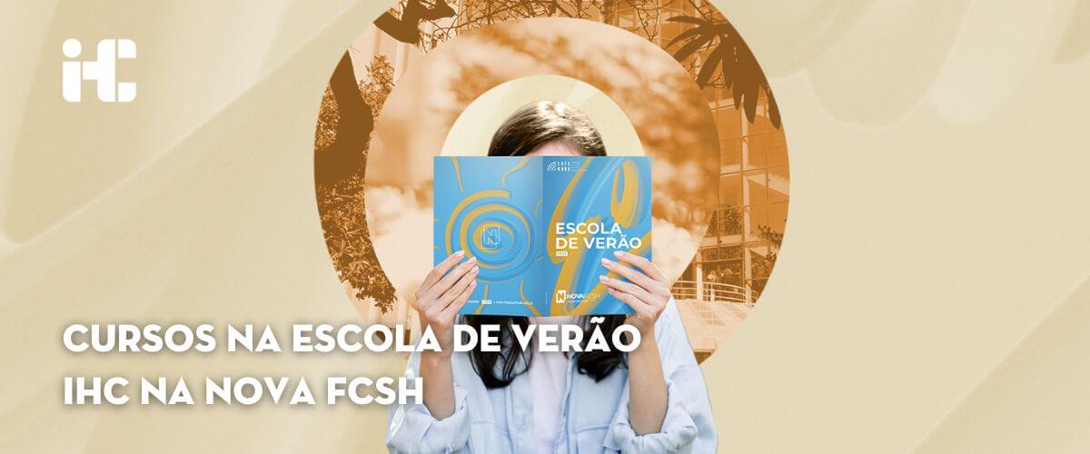 Faixa ilustrativa dos cursos IHC integrados na Escola de Verão da Nova FCSH